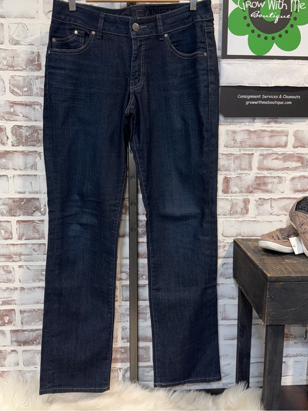 Jag Jeans Women's Straight Leg Jeans in Dark Indigo size 12 long length